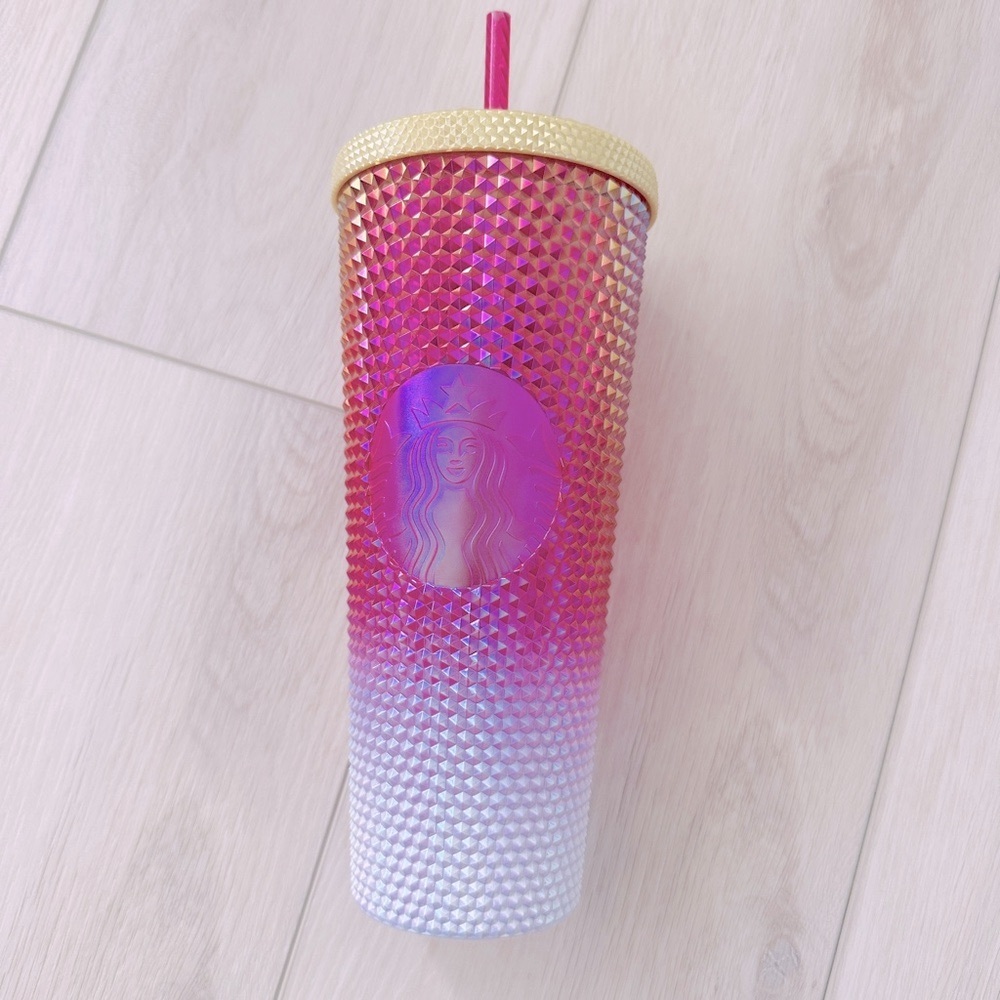 Starbucks Venti Studded Cold Cup 24oz Light Pink NWT